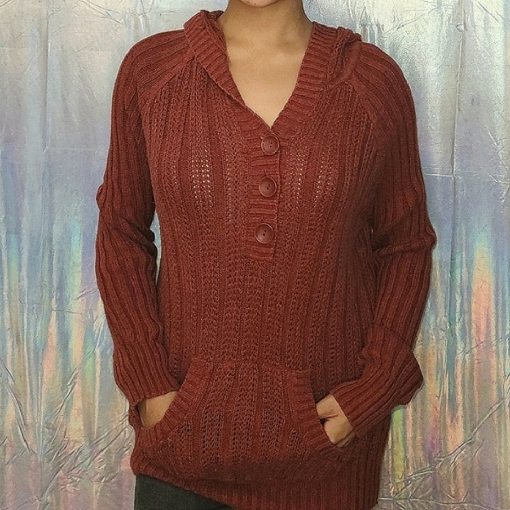 Hooded Knit Sweater